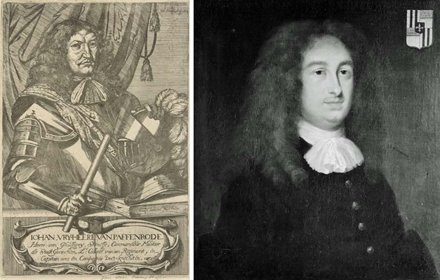 Johan van Paffenrode (links) en Lodewijk Huygens (rechts)