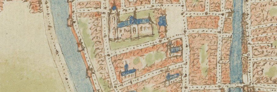 Detail kaart Jacob van Deventer 1558
