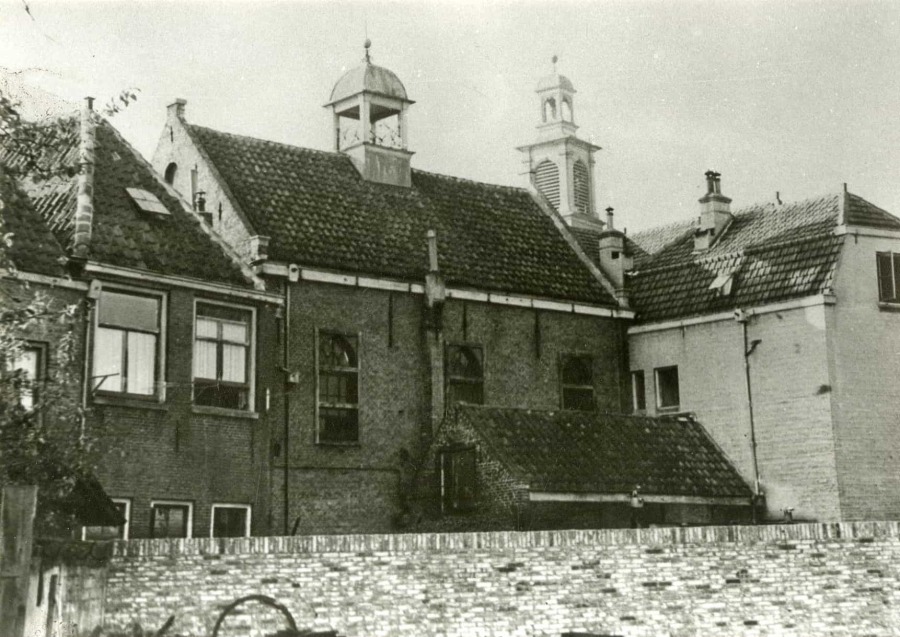 Achterzijde synagoge Kwekelstraat Gorinchem, fotocollectie Regionaal Archief Gorinchem.