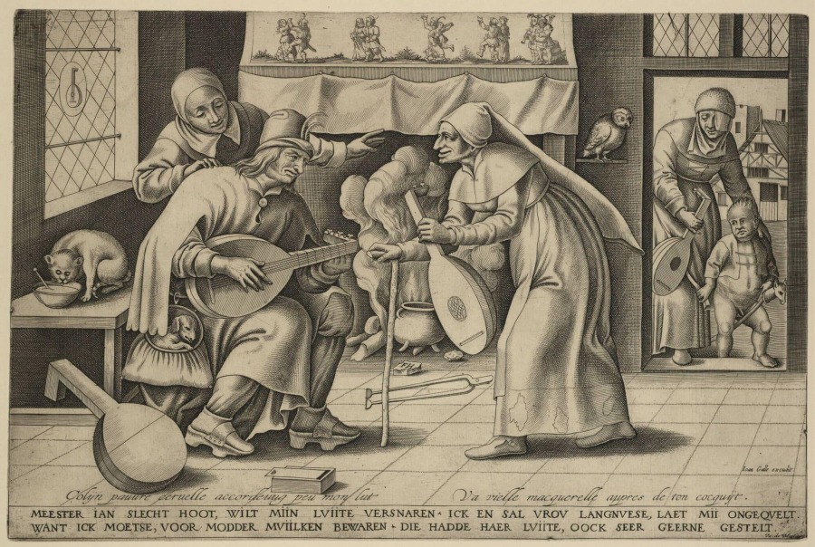 De luitmaker, Frans Huys (in circa 1555), collectie Museum Boijmans van Beuningen