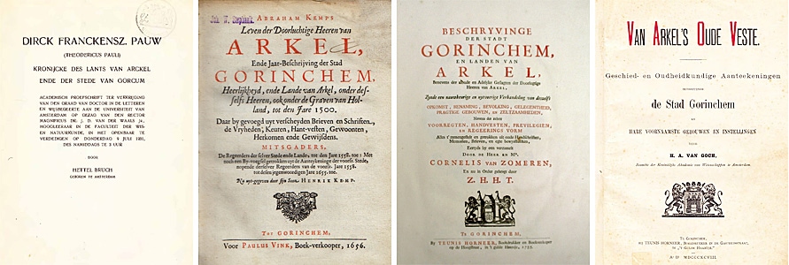 Een selectie uit de oudste publicaties over de geschiedenis van Gorinchem van voor 1980 nu digitaal op een rijtje.