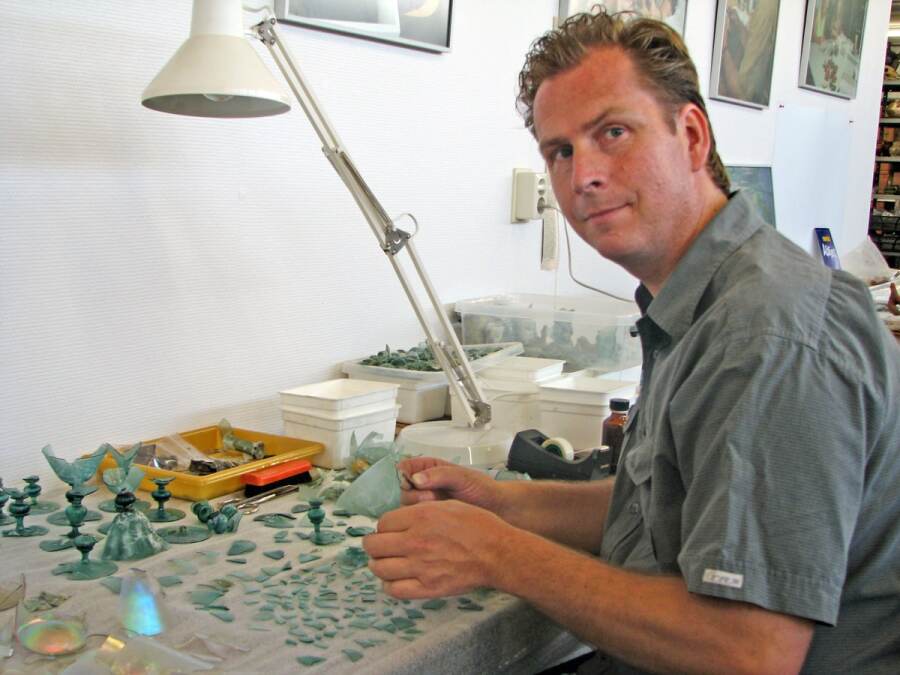 Glasspecialist Martin van der Vliet