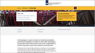 Homepage Archeologie van de Rijksdienst voor het Cultureel Erfgoed RCE
