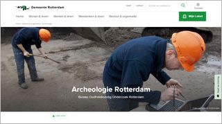 Homepage Archeologie Rotterdam