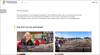 Homepage Erfgoedhuis Zuid-Holland