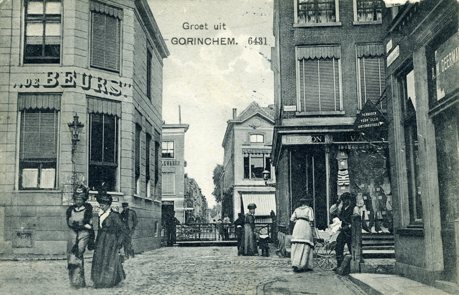 De Beurs op de hoek van de Hoogstraat-Kortendijk in Gorinchem