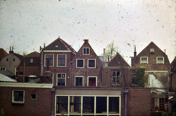 Burgstraat 45 en omgeving achtergevels, Gorinchem rond 1971
