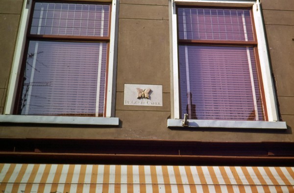 Gasthuisstraat 36 gevelsteen Gulden Capel, Gorinchem rond 1971