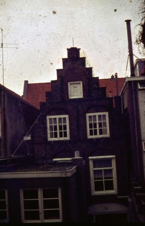 Gasthuisstraat 44 46 achterzijde trapgevel Gorinchem rond 1971
