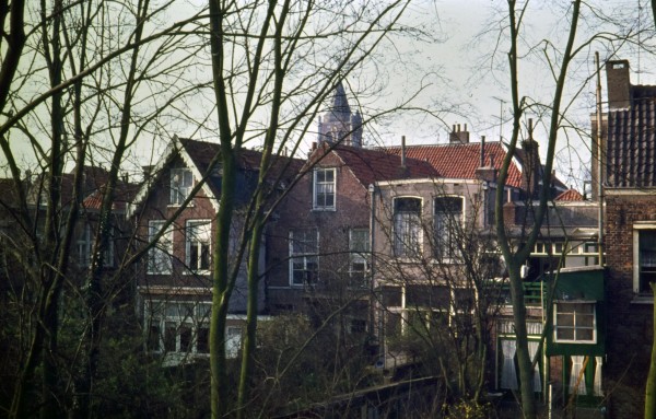 Krabsteeg achterzijde vanaf Pelwal Gorinchem rond 1971