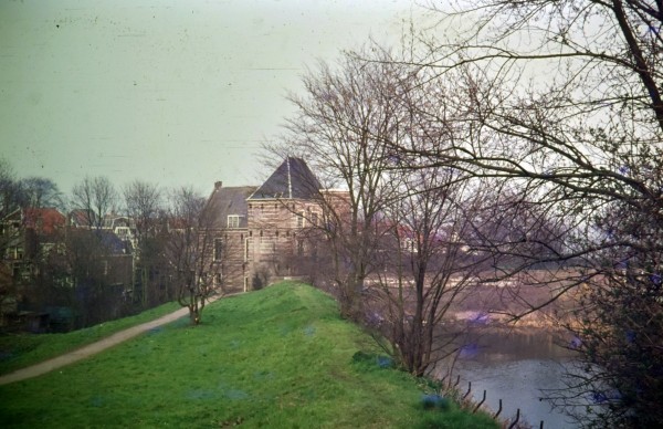 Pelwal gezicht op Tolhuis vanuit het westen Gorinchem rond 1971